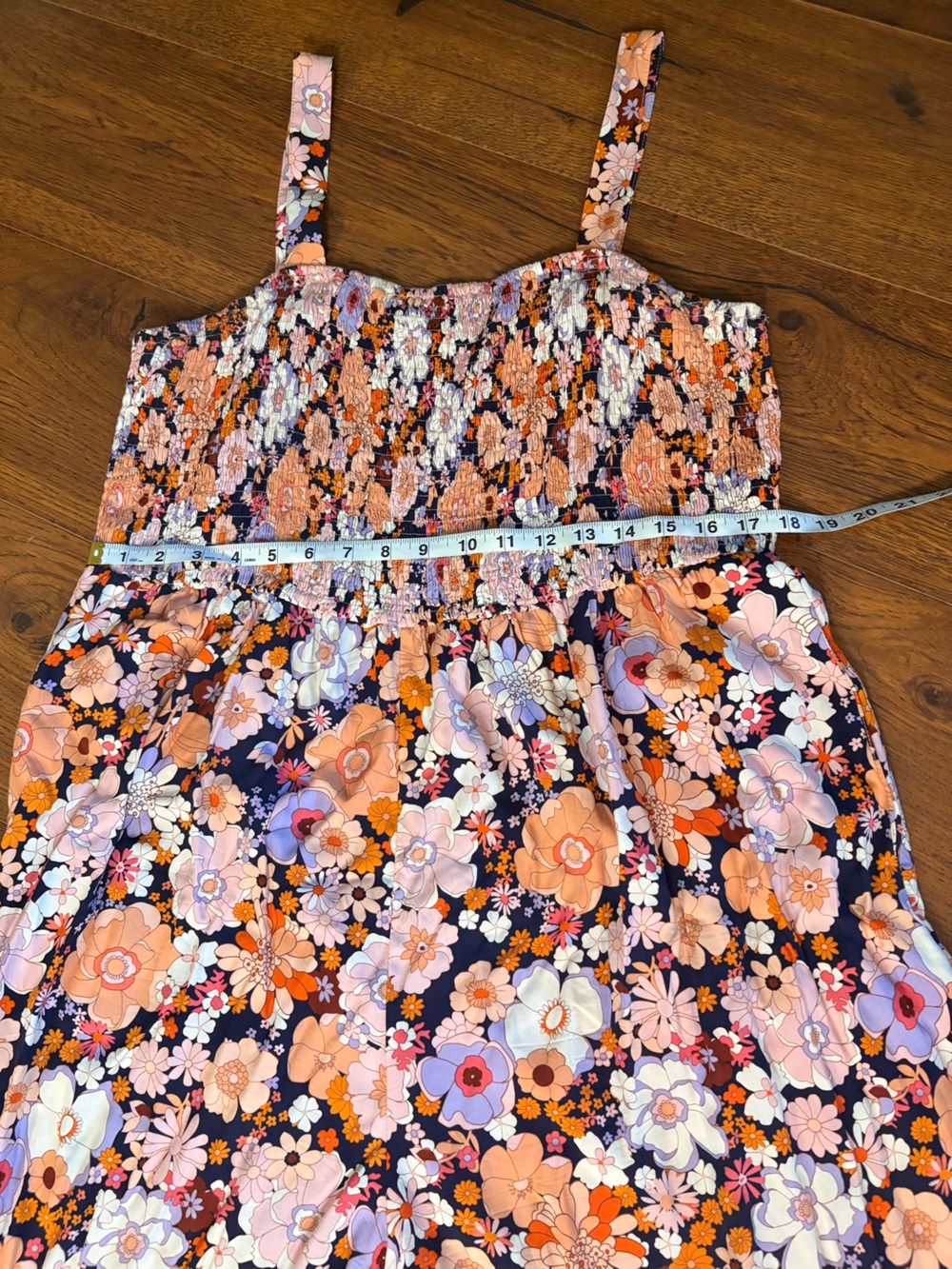 Dokotoo Women's Sleeveless Floral Wide-Leg Jumpsuit - Peach Multi - Picture 3 of 5